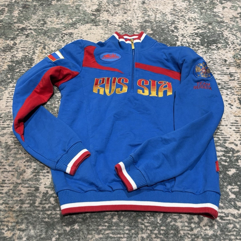 Russia National Team Track Jacket Blue Extra Small Forward